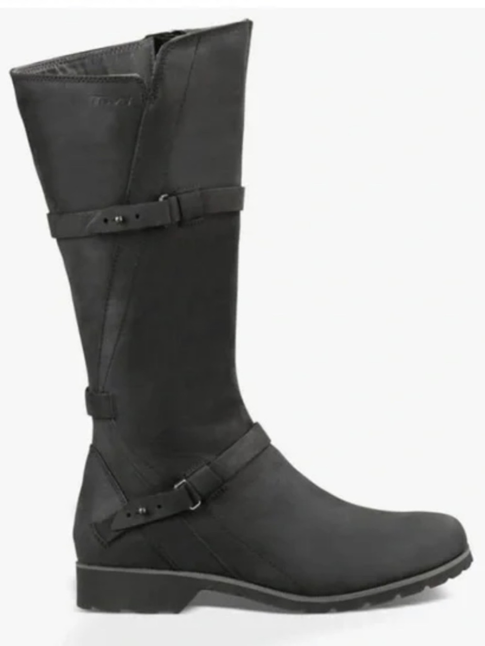 Teva women’s Size US 8.5 / EU 39.5 waterproof black leather boots. Style 1003011